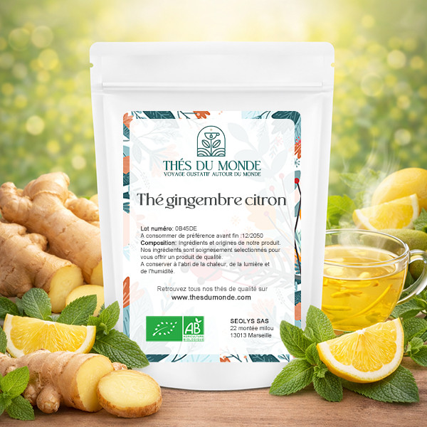Thé gingembre citron Bio