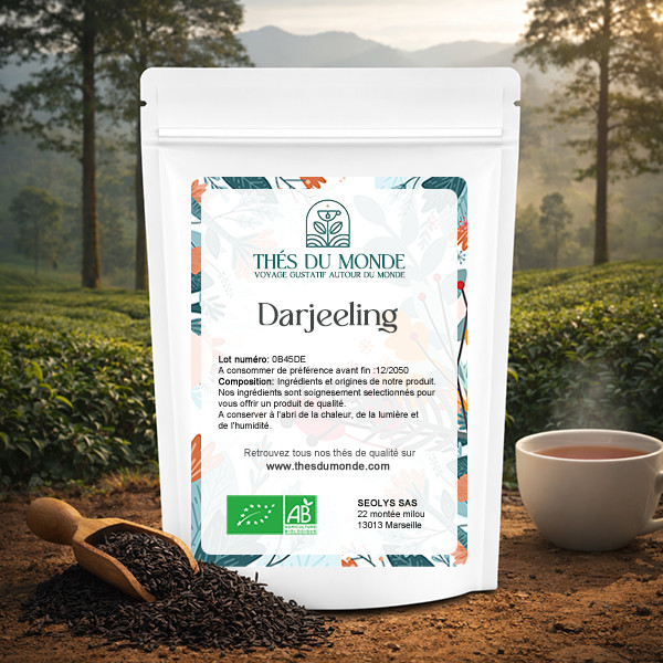 Thé noir darjeeling Bio